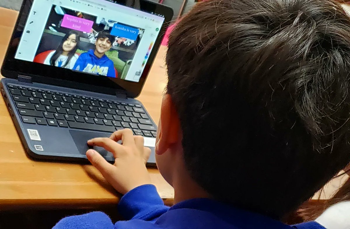 lindayollis's tweet photo. It's Kindness Week... this week and every week!
Today we met with our 1st grade reading buddies. On @Seesaw the buddies took a photo together and then used the text tool to write each other a compliment. So lovely!
#kindnessForKate #lvusd
@chaparralpfc @CubsofChaparral https://t.co/p0cm3dNldE