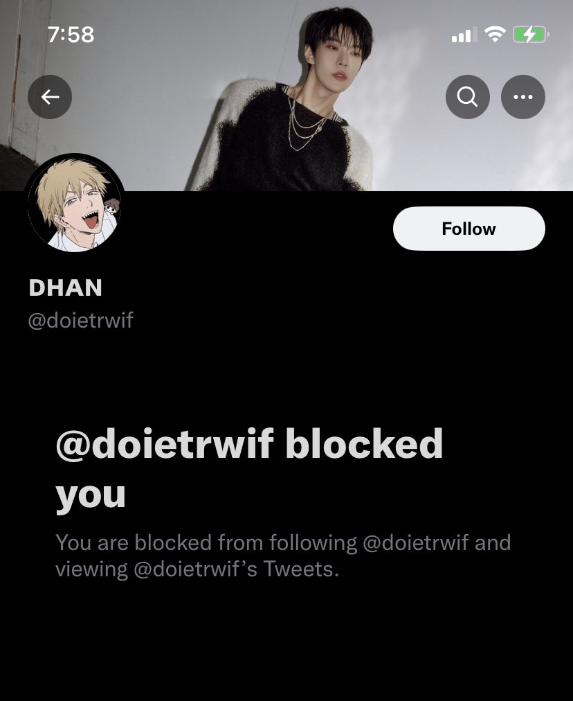 Why am I blocked by another doyoung acc ,unless it’s the same one .., BUT WHAT I DO
