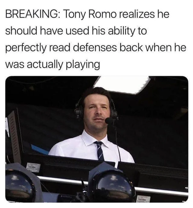 Tony in the booth > Tony on the field