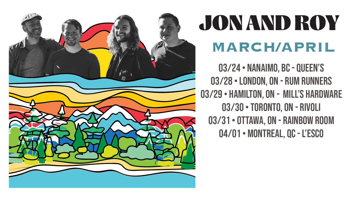 Some Canadian tour dates on sale now! jonandroy.ca/shows