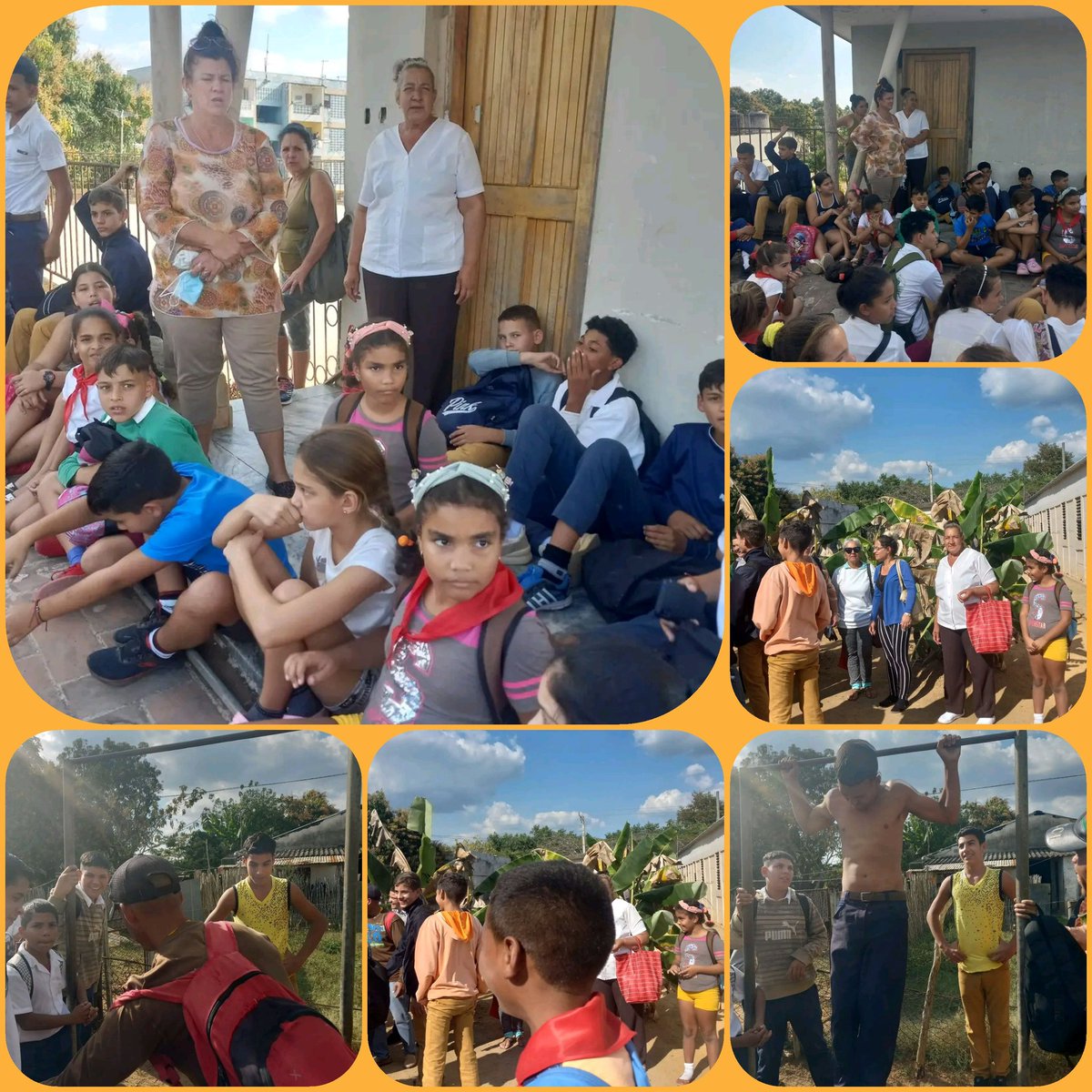 educarabos's tweet photo. El Palacio de Pioneros realizando una actividad complementaria con las escuelas primaria y secundaria básica del consejo popular San Pedro de #LosArabos #Matanzas en un intercambio experiencia con profesionales de la educación recién graduadas y otra en edad de jubilación. https://t.co/mUNzdM9Y5P