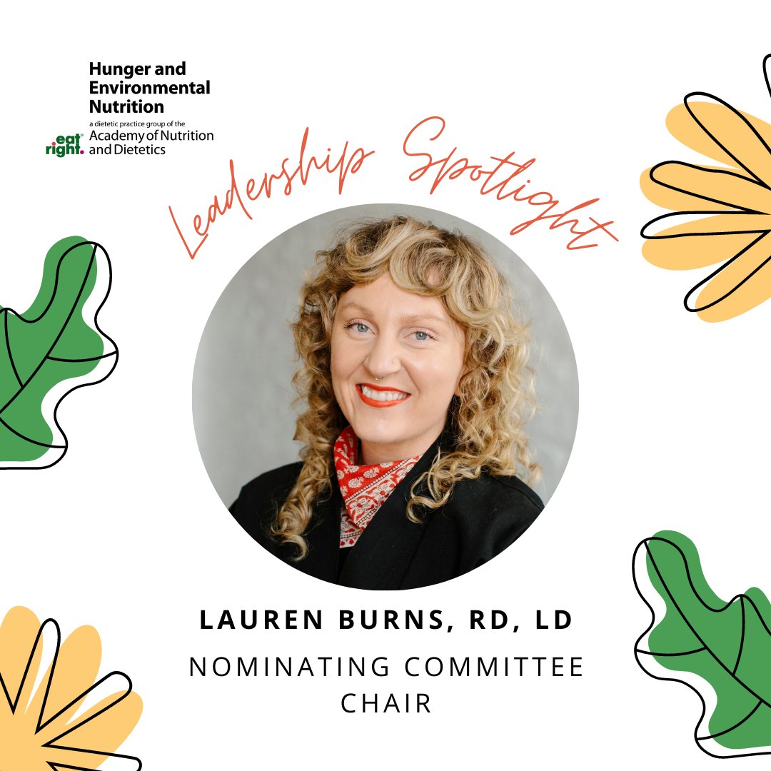 HEN Leadership Spotlight!
Meet  Lauren Burns RD, LD our Nominating Committee Chair!
You can connect with Lauren on Instagram @laurmburnsrd
#HENdpg #eatrightPRO #leadership #RDNs #Dietitians #rd2be #DTR