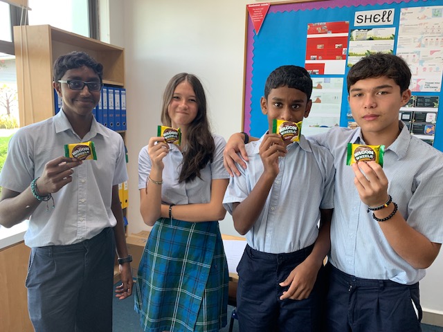 MCMSeniorSchool's tweet photo. #MCMShell Economics & Business pupils taste testing for their upcoming project. #crumbsmarketing @MCMSeniorSchool https://t.co/xdw5HrUyDz