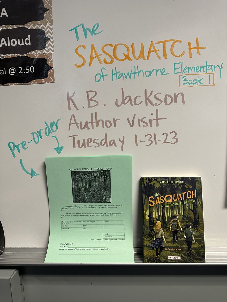 AmyBrownSeiber's tweet photo. We’re ready for you @KateBJackson We can’t wait for our author visit  next Tuesday 👣@EPS_LowellES @EverettSchools https://t.co/Sh25vSH7wv