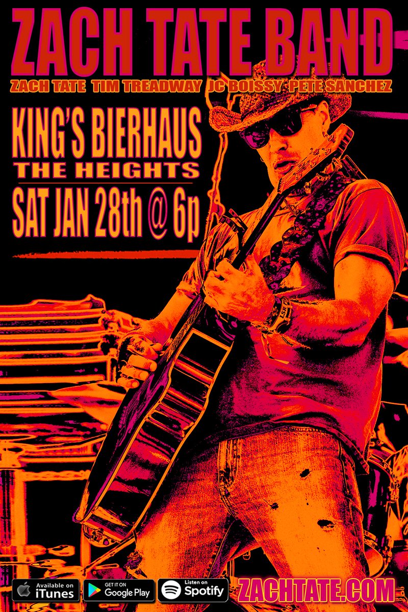 This Saturday at King's Bierhaus in The Heights! 1.28.23 - 6p!