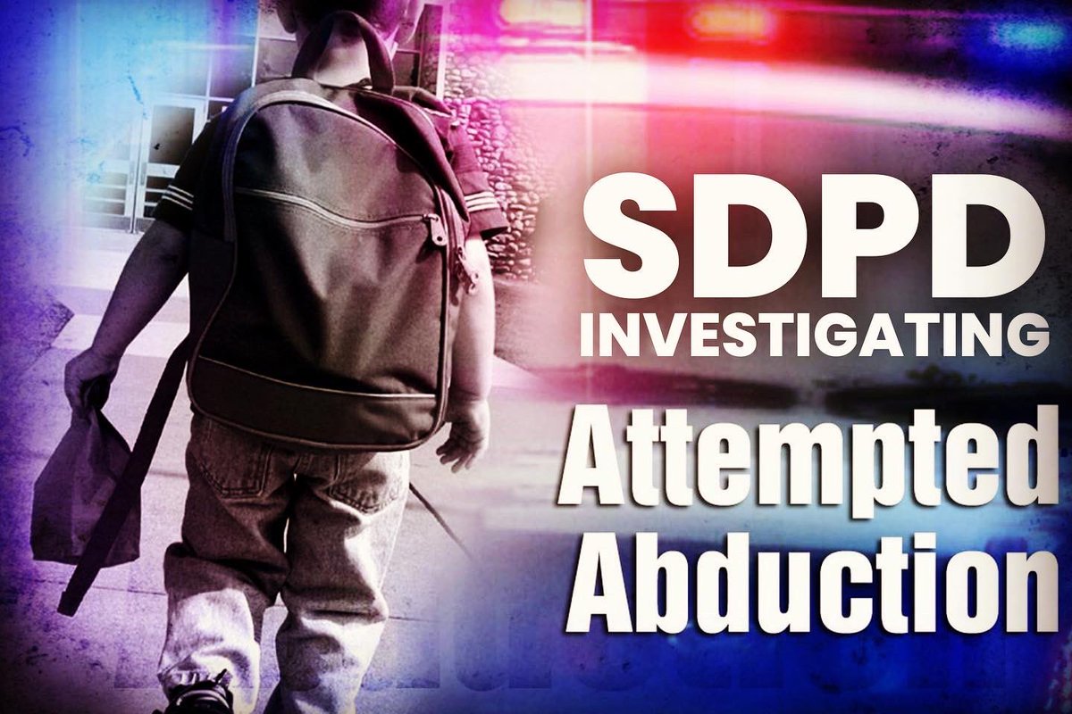 San Diego Police have released a photo of an attempted child abduction in the Carmel Mountain area yesterday. 

#Sandiego #child #Abduction #CarmelMountain