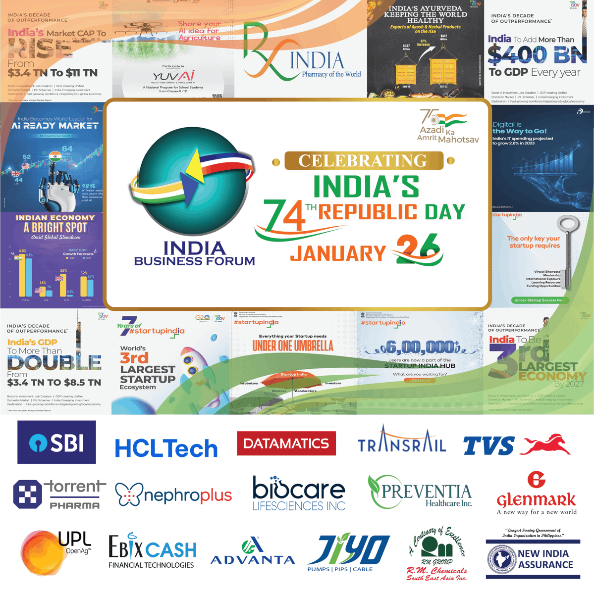 bworldph's tweet photo. Spotlight | India Business Forum (IBF) wishes all Indians Happy 74th Republic Day of INDIA 🇮🇳. https://t.co/83MfzJgfFb