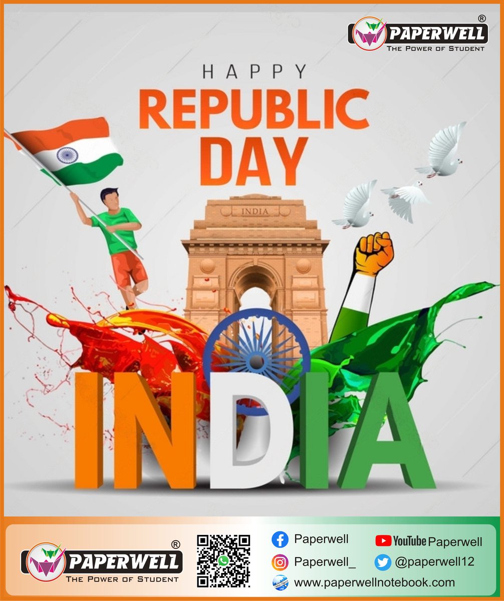 Happy Republic Day

#republicday #republicday2023 #26january #india #festivevibes #paperwellproducts #paperwell #paperwellnotebook #stationeryindia #indianproducts #MadeInIndia