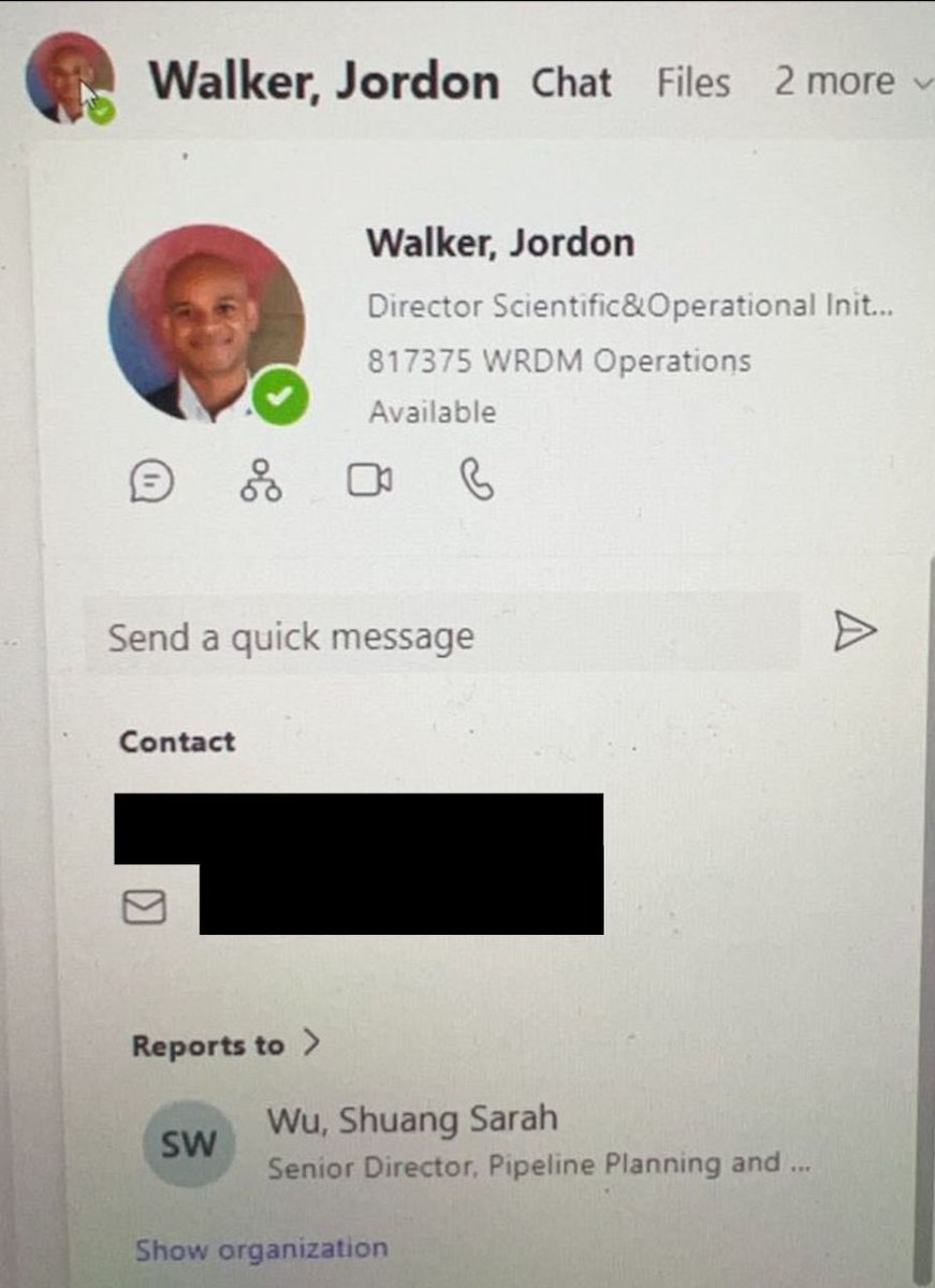 We’ve obtained internal Pfizer docs verifying Jordan Walker as Pfizer Director, Research &amp; Development Strategic Operations

Graduated Yale 2013

Doctor Med at U of Texas Southwestern medical school.

His supervisor reports to Mikael Dolsten who reports to Albert Bourla, CEO