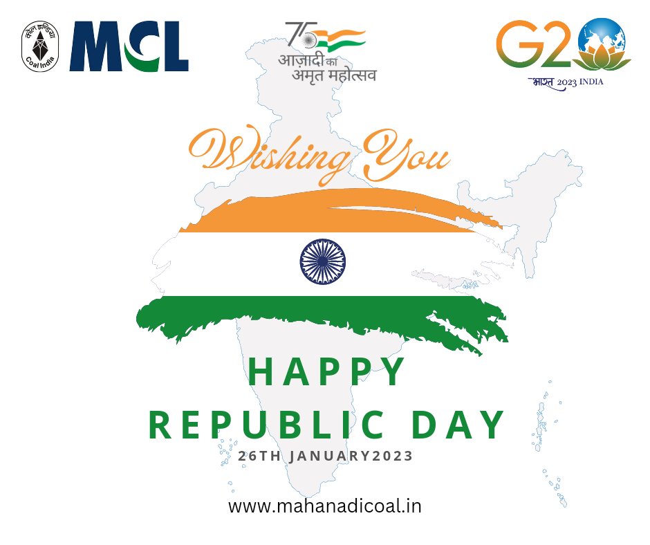 mahanadicoal's tweet photo. May the Tricolour always fly high!
 
#RepublicDay Greetings 🇮🇳 https://t.co/zZfnWCNO1H