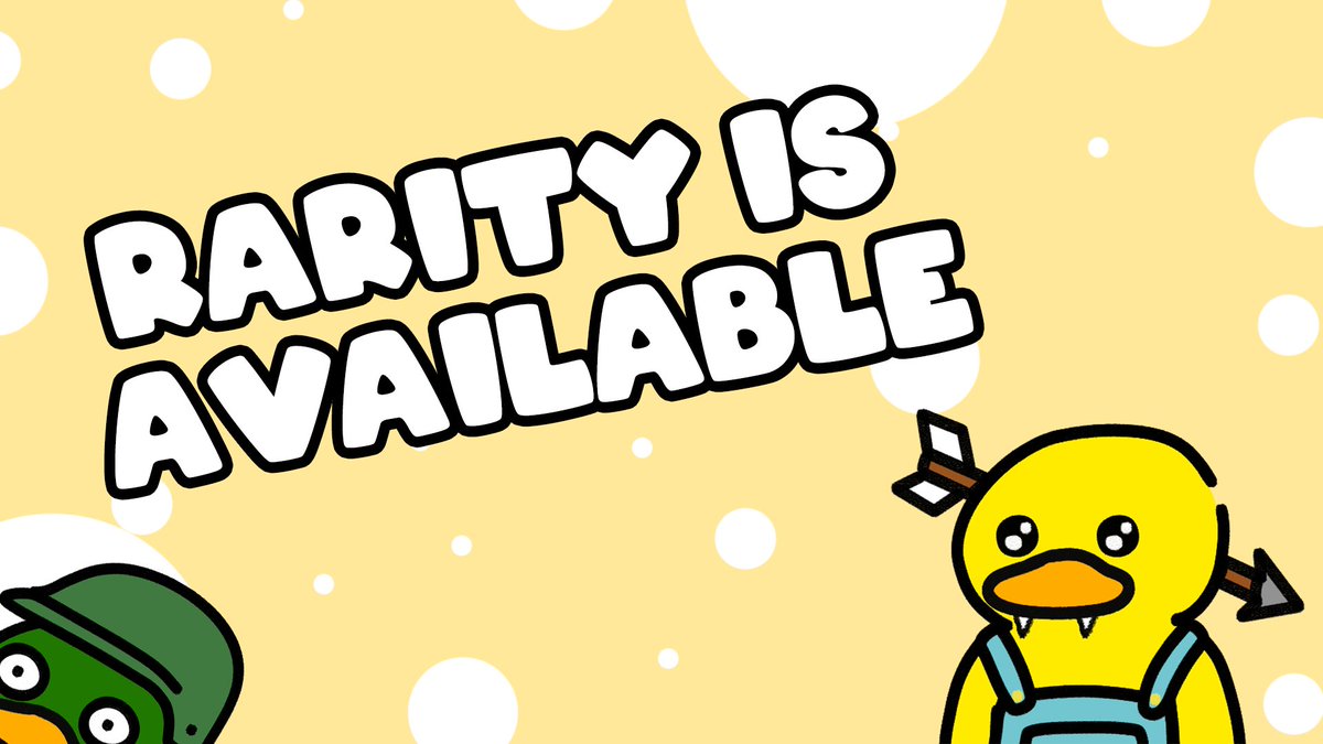 Collection rarity is now updated! 💦
Go check it out! 💦

topaz.so/collection/APT…

#aptosecosystem #AptosNFT #AptosNFTs $APT $SOL #QuackDAO
