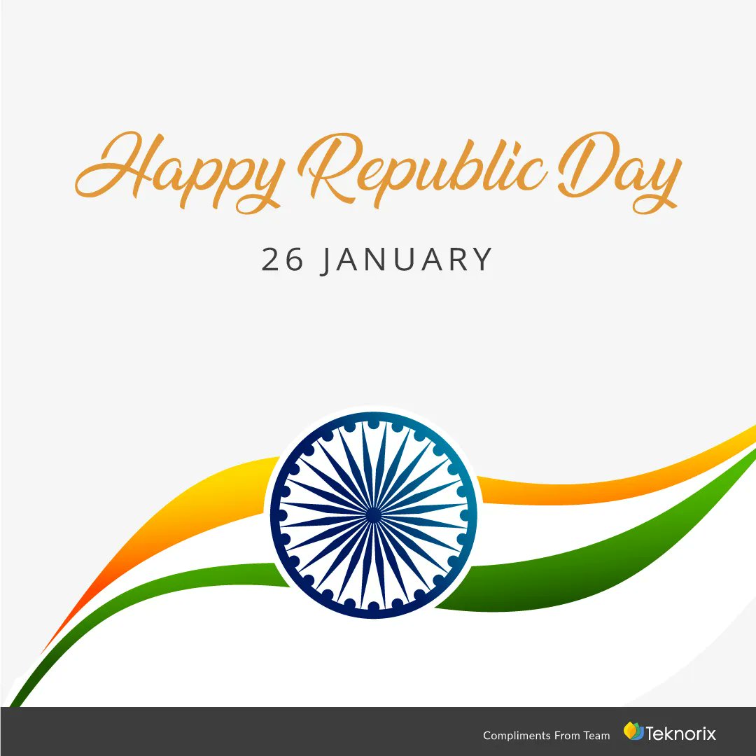 Team Teknorix wishes you a very Happy Republic Day! 

#happyrepublicday #nationalholiday #proudindians #indianholiday #republicday2023 #teamteknorix #tekcelebrates