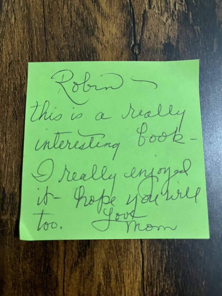 CaptainsRow's tweet image. At @CaptainsRow we buy a lot of used books &amp;amp; many have notes, like this, where family and friends pass along books they enjoy.

What’s the last book you passed along?