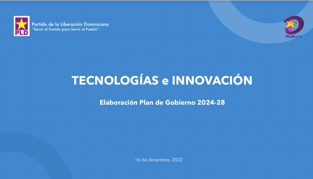 Hoy, la Secretaría TIC del <a href="/PLDenlinea/">PLD</a>, encabezada por su titular <a href="/armandogarciap/">Armando García</a>, trabajando en el desarrollo de Tecnología e Innovación, ejes transversales del Plan de Gobierno del próximo presidente <a href="/AbelMartinezD/">Abel Martínez Durán</a>.

Vamo'arriba ¡A trabajar, a GANAR!

🧵