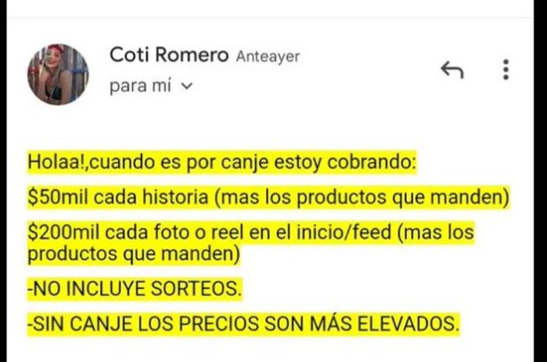 Griselda Blanco 🤝 Coti de GH
Cobrar por canje/publicidad
Vivir en Corrientes y ser rubia

No las compares, disfrutalas.
