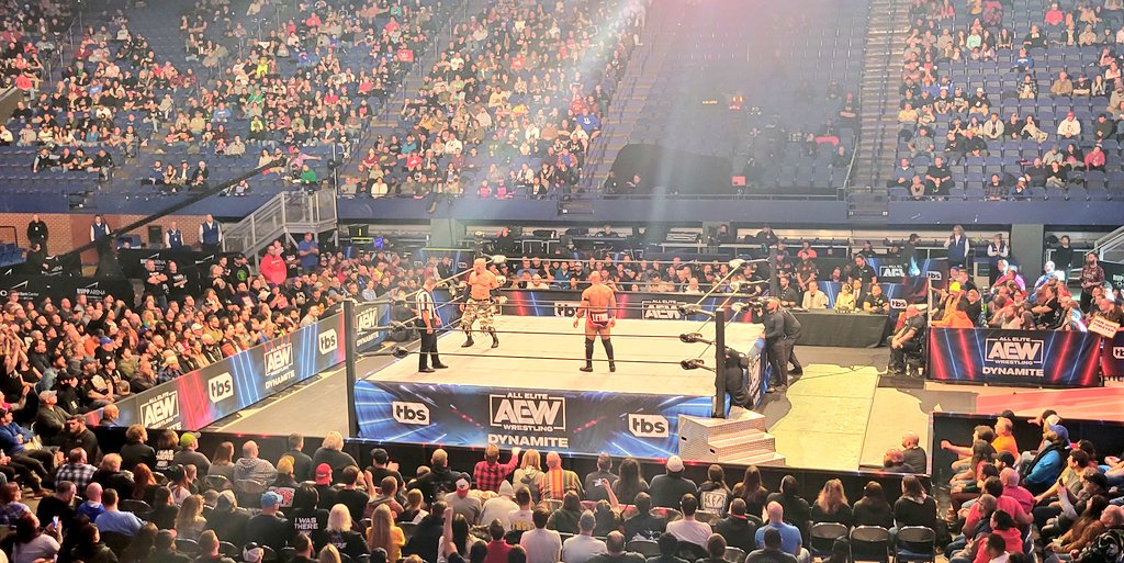 DJOtisBadass's tweet image. #MarkBriscoe v #JayLethal @AEW @Rupp_Arena and the crowd is showing the utmost respect for the two competitors in honor and celebration of #JayBriscoeRIP.

#AEWDynamite