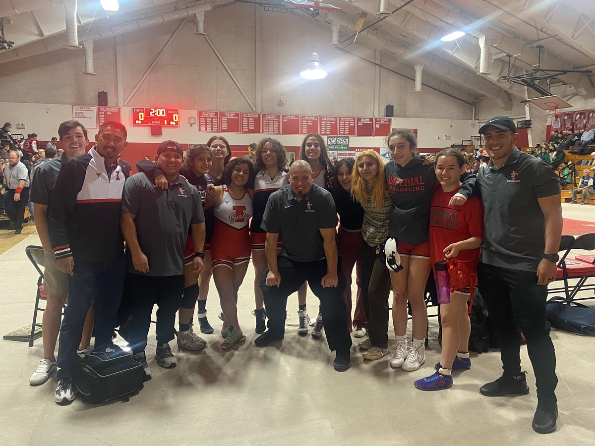 JoeApodaca6's tweet photo. So proud of our Girls Wrestling Team at The Imperial High School! #TigerPride #MakeItaMasterpiece #TheImperialHighSchool ππͺ https://t.co/cQ3Vspw74O