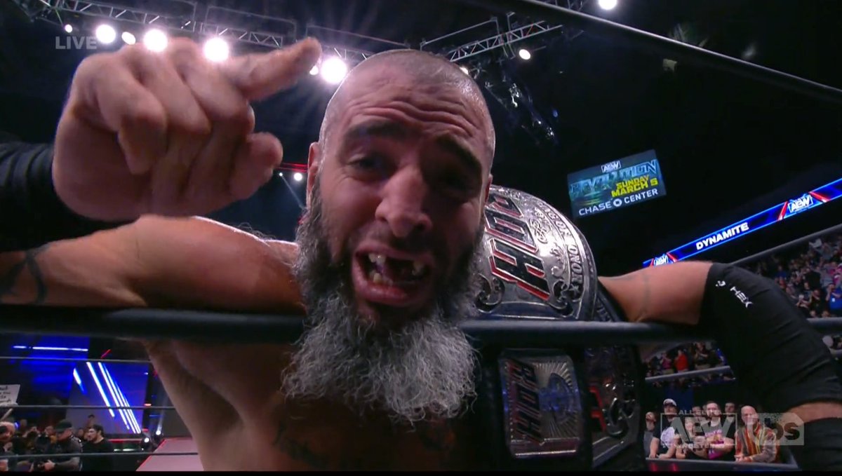 _denisesalcedo's tweet photo. "Jamin, boy, I love you, I love you man." -Mark Briscoe. #AEWDynamite https://t.co/LXeUbA3IFR