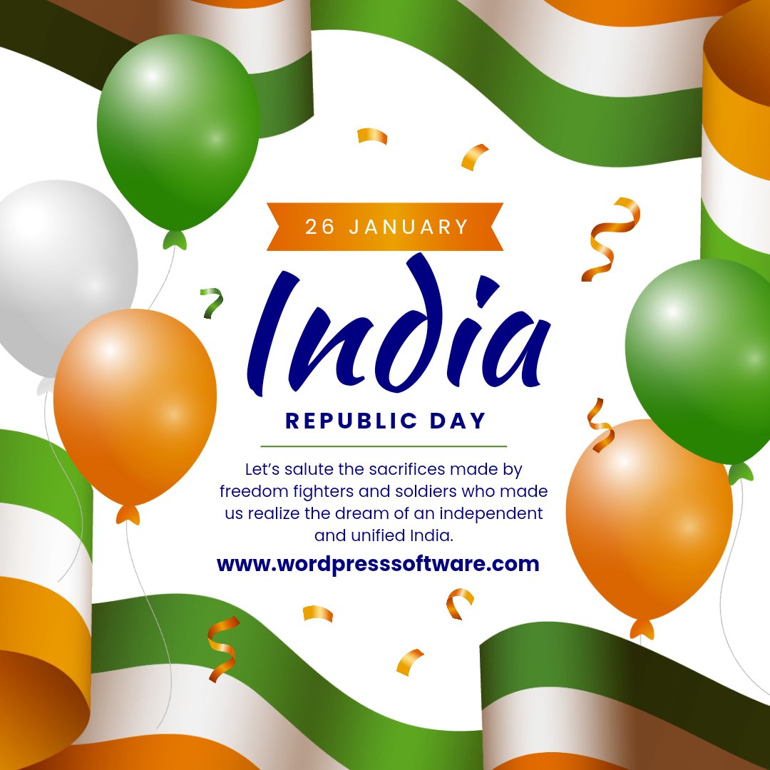 PuneSoftware's tweet image. Happy #RepublicDay #wordpresssoftware #wordpresssoftwarepune