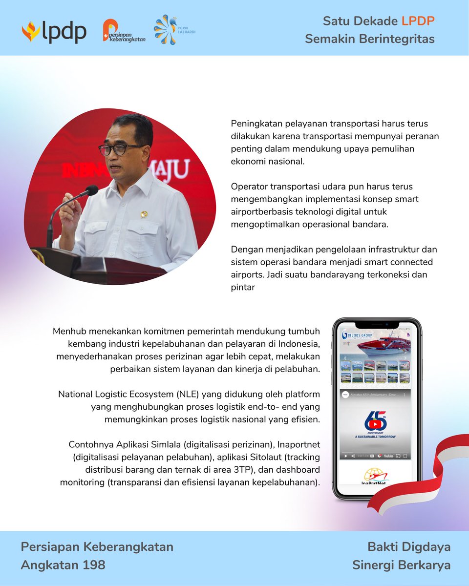 yoyogy3's tweet photo. Contoh Aplikasi Digital di bidang kemaritiman adalah Simlala (digitalisasi perizinan), Inaportnet (digitalisasi pelayanan pelabuhan), aplikasi Sitolaut (tracking distribusi barang dan ternak di area 3TP), dan dashboard monitoring (transparansi dan efisiensi layanan kepelabuhanan. https://t.co/TY7OhJAWHR