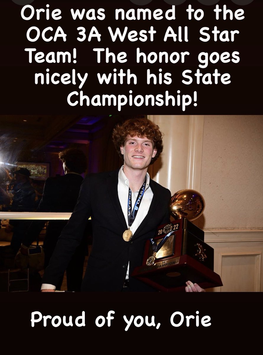 TinaWalker11's tweet image. Congratulations @orie_walker!  You’ve represented @TheHallFootball well these last 4 years!  Great honor from the Oklahoma Coaches Association!