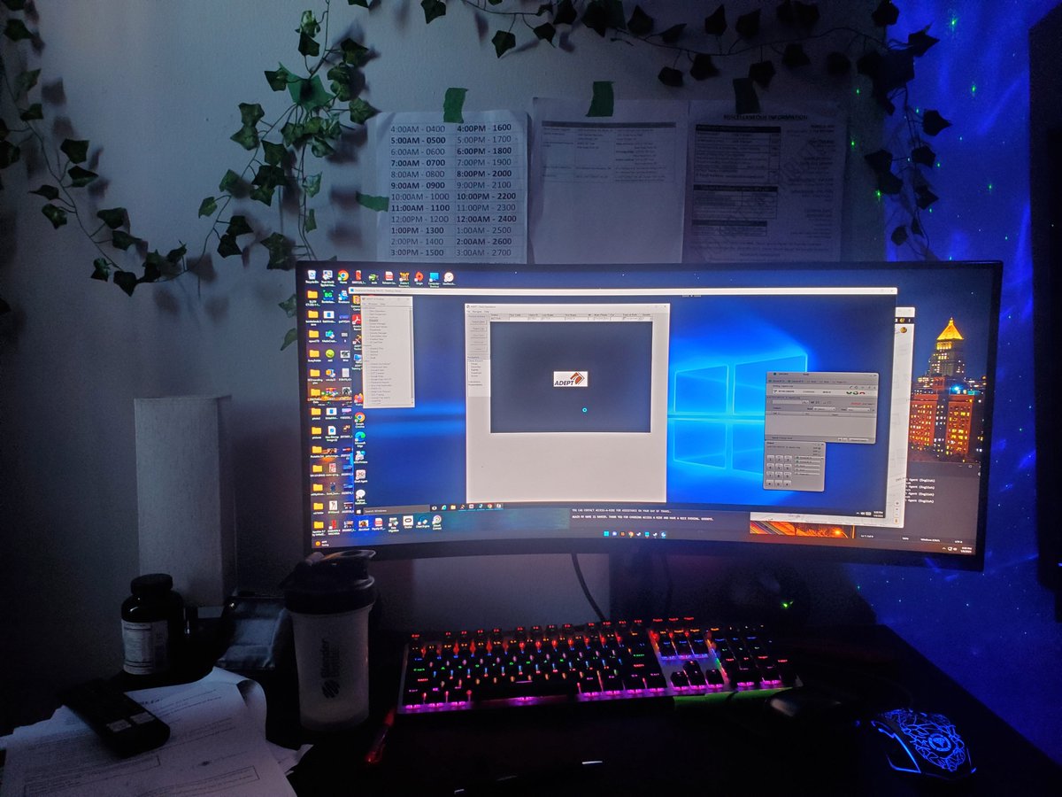 My game set up is now my work station for my secondary job.