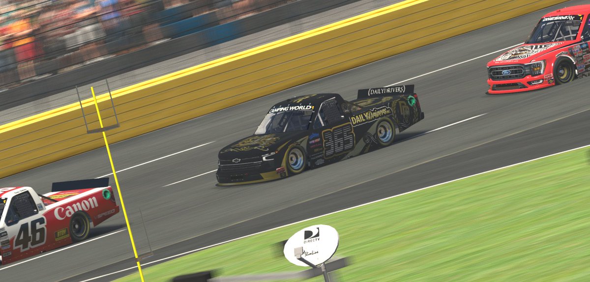 DaltonGSG's tweet image. P3 at Charlotte! Fudged qualifying and started from 16th, got up to the top 10, had a good enough pit stop to come out in 3rd, then got to be part of this crazy finish (which wasn't technically the finish because the caution came out, but whatever). Whole team in the top 10!
