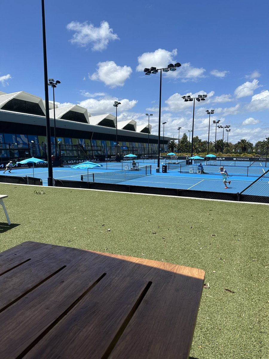 BLT_86's tweet photo. Watching my friends carve up at the glam slam ❤️💅🙌 such a great initiative from tennis Australia. #AusOpen2023 #herway #theirway #LGBTQIA https://t.co/0BtvA5UZr2