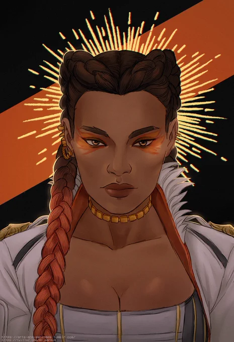 An old Loba sketch I still like  #apexlegends 