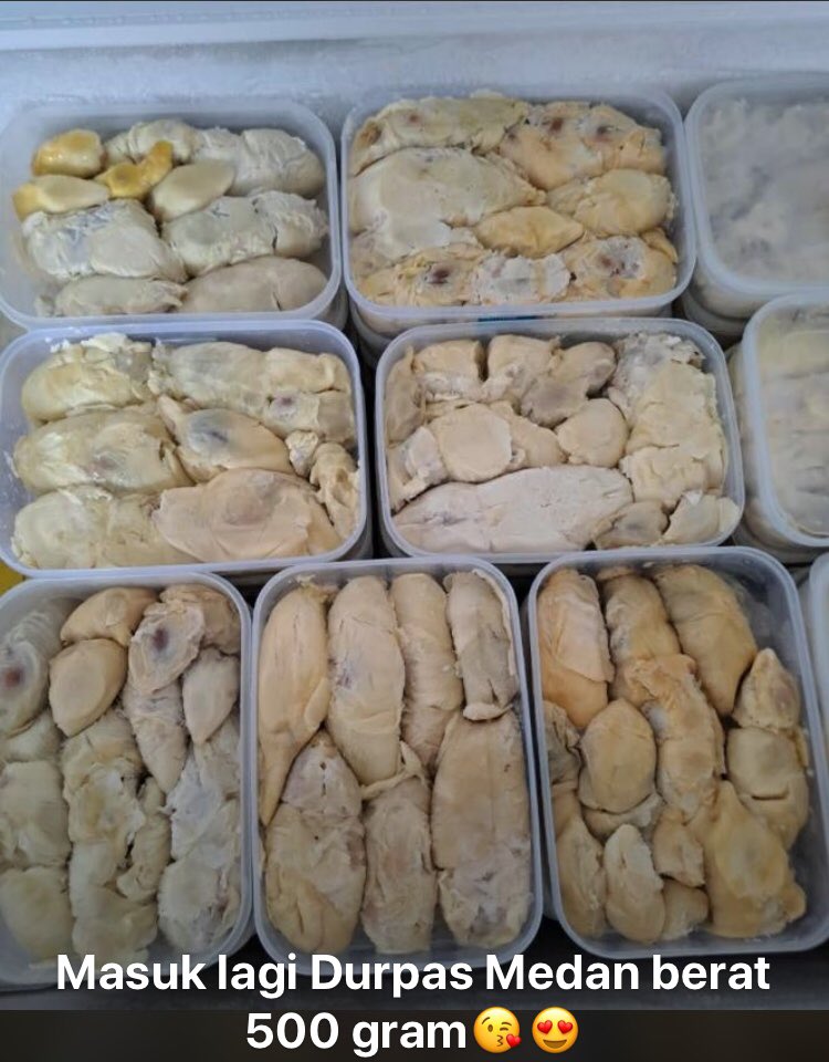 durendul_'s tweet photo. Bismillah... baru masuk lagi duren kupas medan👌cussss diorder https://t.co/yZPP7Gm8Zn