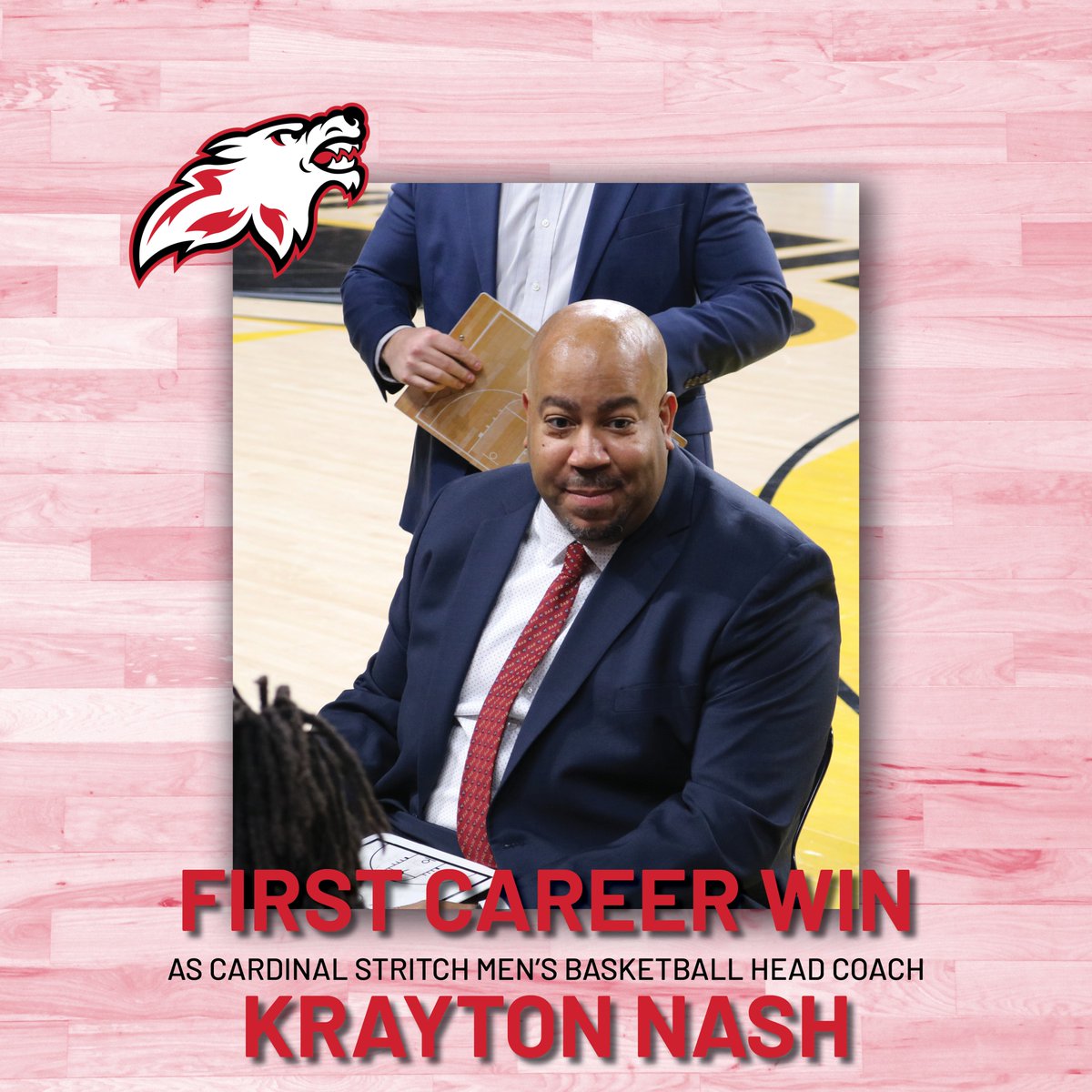 MBB: With tonights 88-79 victory over <a href="/SAUBEES/">Fighting Bees Athletics</a>, Head Coach Krayton Nash gets his first career win as the Head Coach of the Wolves! 

Congrats Coach! Here's to many more!