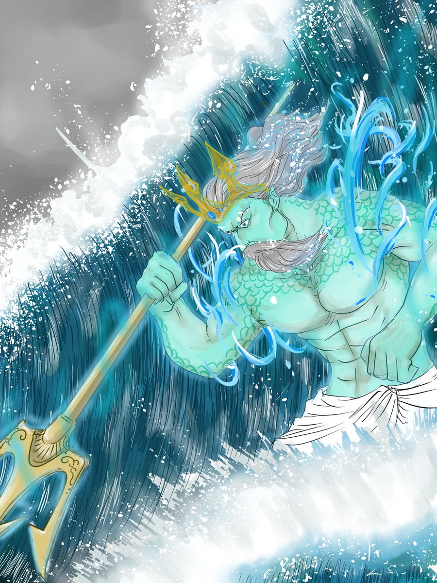 onecolo05039428's tweet photo. Preparations are underway for a new NFT project.

The illustration of Poseidon that we are working on is nearing completion.

#NFT 
#NFTs 
#opensea 
#OpenSeaNFT 
#ethereum
#art 
#drawing
#イラスト https://t.co/QqrEn9dzry
