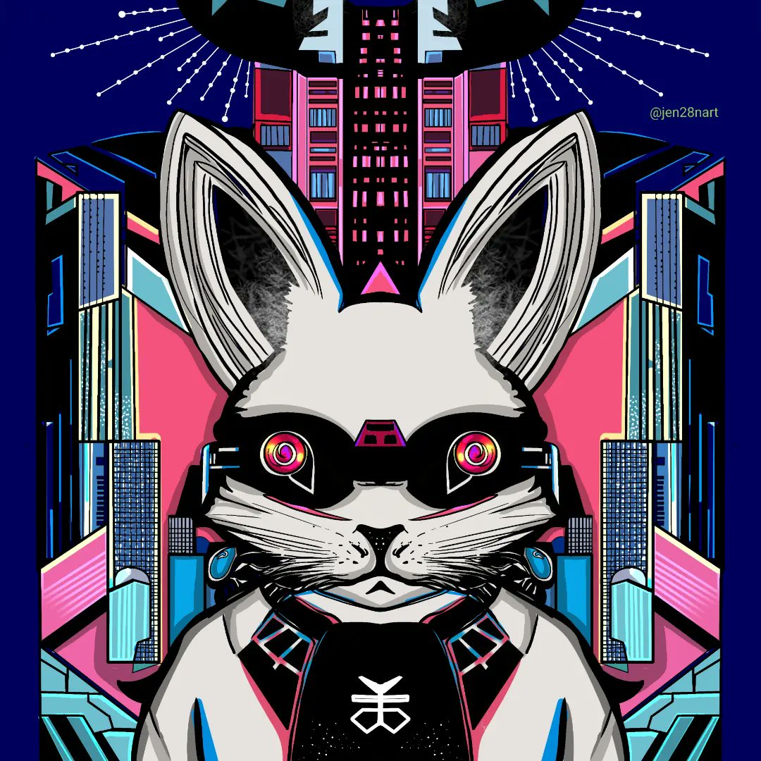 jen28nart's tweet photo. Available on my teepublic store. Lunk in bio  

#scifi #rabbit #neon #neonrabbit #cyberpunk #neonmecha #artistsontwitter #ArtistSpotlight #artist https://t.co/7Ink0dROO9
