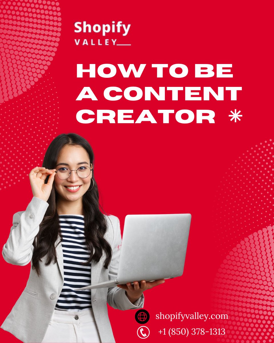 ShopifyValley's tweet photo. How to be a content creator
Creating content for online platforms can be a great way to showcase your expertise.
▶Visit: https://t.co/S9CLYGRCIv
#shopify #ContentCreator https://t.co/pFZs2iGMly