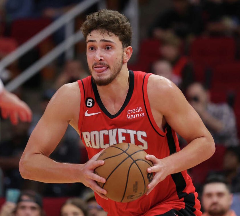 LegionHoops's tweet photo. Alperen Şengün tonight:

21 points
11 rebounds
10 assists
3 blocks
2 steals
62% FG

Been on a tear lately.🔥👀 https://t.co/jU71BLKkJk