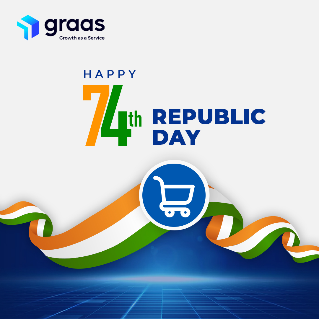 Happy 74th Republic Day India!

#India #RepublicDay2023 #GantantraDivas #HappyRepublicday #eCommerce #Growth #D2C #Marketplace #Inventory #Tech #Data #AI #ML #GrowthAsAService #Graas #GrowWithGraas #AccelerateGrowth #eCommerceBusiness #eCommerceStrategy #GrowIndia