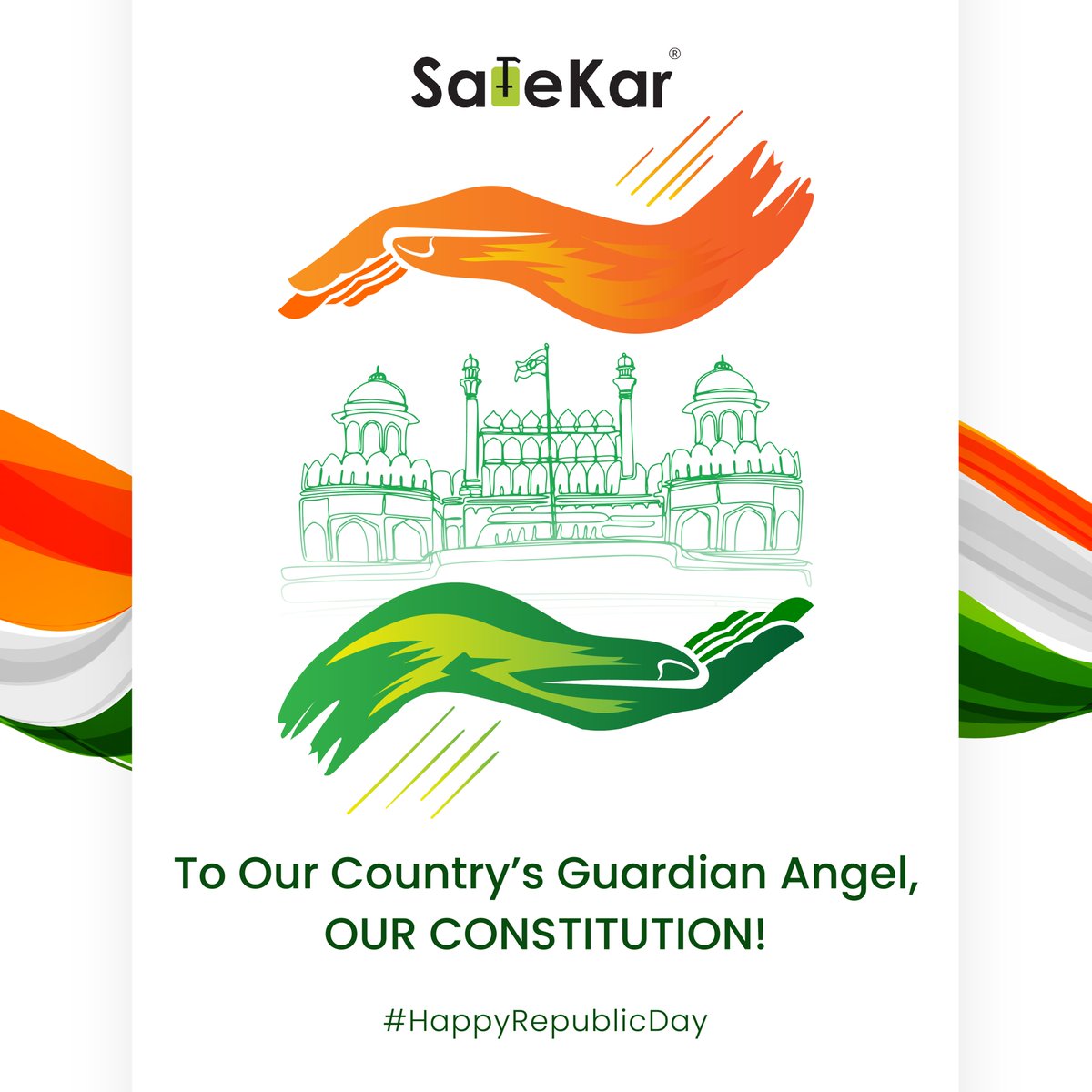 SafeKarIndia's tweet photo. On the occasion of our 74th Republic Day, let us commemorate our guardian angel, the one who has taken us through difficult paths over decades and continues to do so, our Constitution! Safekar wishes everyone a Happy Republic Day!
#Safekar #HappyRepublicDay #RepublicDay https://t.co/qk1YKCtso7