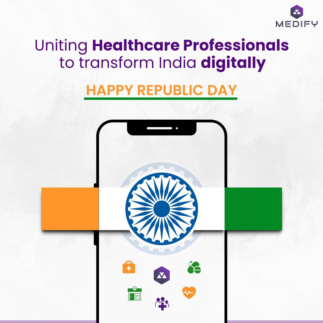MedifyNexus's tweet photo. Medify brings together all healthcare professionals on a unified platform.
Let's celebrate this unity and ease the healthcare experience for the public this Republic Day.
#Medify #MedifyNexus #HappyRepublicDay #RepublicDay #IndianRepublicDay #RepublicDaySpecial #TopicalSpot https://t.co/v7FTxxe8fv