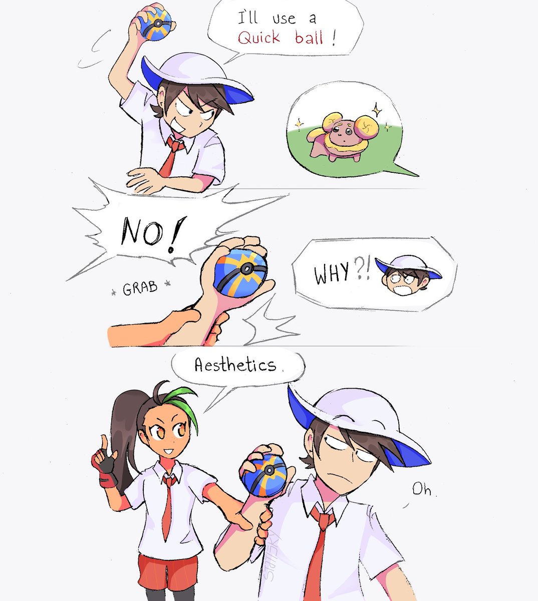 Sτατ on X: Nemona prevents trainer from using a quick ball #pokemon  t.coPVVCQsz4kh  X