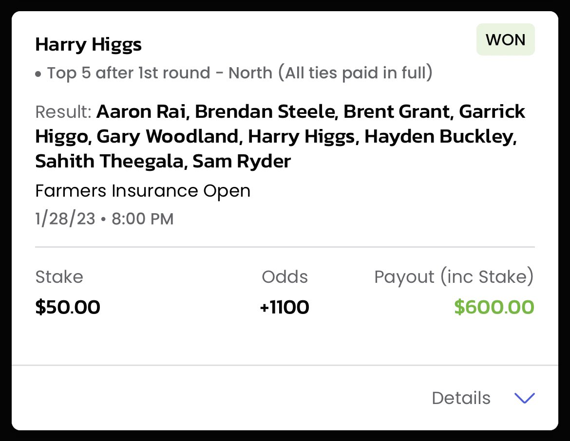 hughthefourth's tweet photo. @harryhiggs1991 @maxhoma23 Hall of fame back 9 to back door the first round top 5 north course this afternoon. Send me Al’s Venmo, I owe y’all a drink. 

Also, I’d fork over PPV prices to watch highlights of your eagle on 7 and birdie on 9.  But this the only way @PGATOUR allowed me to follow the drama 👎 https://t.co/HMUDkejcvi