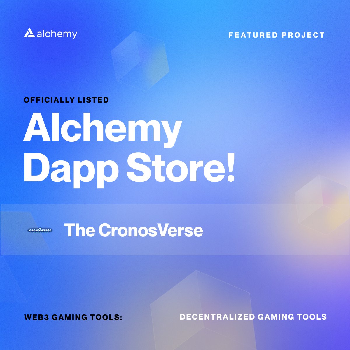 TheCronosVerse's tweet photo. We are now listed on @AlchemyPlatform which helps us showcase the #metaverse on #cronos to a whole new audience.  #cro #crofam #unrealengine5 #Web3 

https://t.co/heKiLqxgkT https://t.co/bUCJMWt8lf