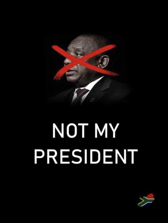 cyril ramaphosa IS NOT MY president !!!🤔