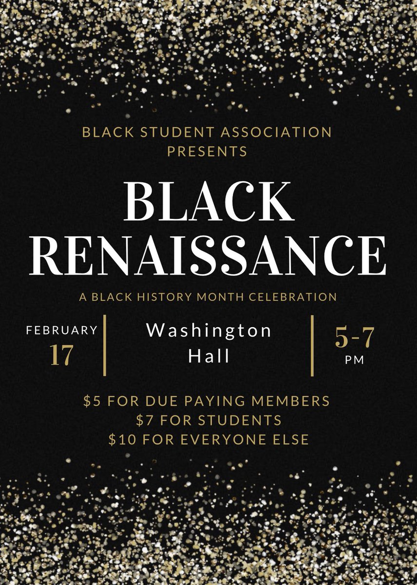 BSAofND's tweet photo. BSA would like to invite all you lovely people to a Black History Month Celebration happening February 17th in Washington Hall from 5-7pm! We can’t wait to see you all there!❤️💚💛🤎🖤 https://t.co/k7CR17SdHL