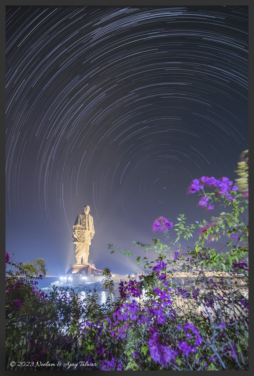 Starry Greetings from the Statue of Unity, on the occasion of the 74th Indian Republic Day, 26th January 2023.

Read more on this page (and another image) - ajaytalwar.com/statue-of-unit…