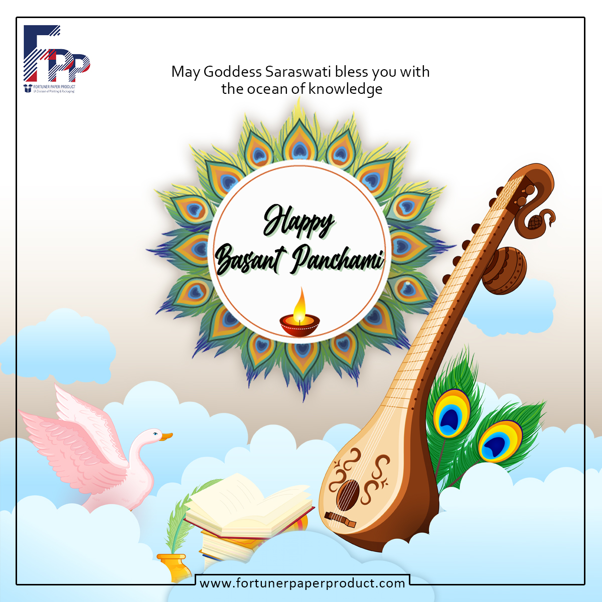 ProductPaper's tweet photo. May this auspicious day of Vasant Panchami bring a Huge wealth of Knowledge for you. Wish you a Happy Basant Panchami!
.
.
#fortunerpaperproduct #basantpanchami #basantpanchami2023 #basantpanchamifestival #vasantpanchami #saraswatipuja #saraswatipuja2023 #goddesssaraswati https://t.co/En3QygD34t