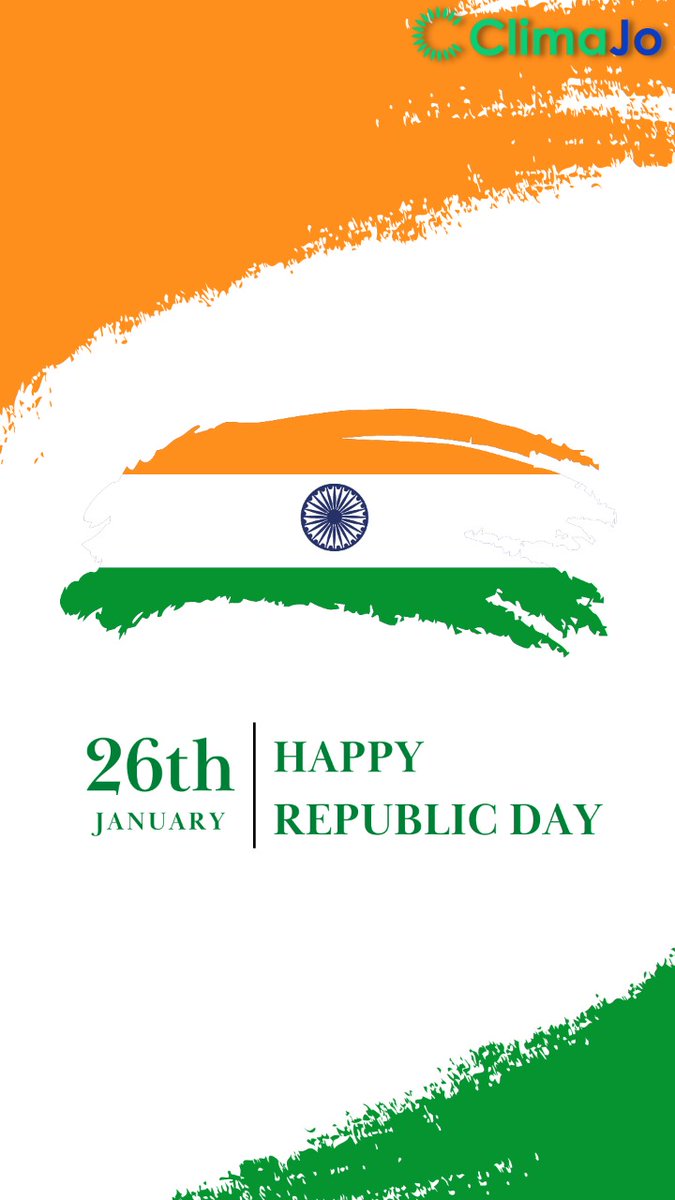 Wishing the one and only 'Sovereign, Socialist, Secular, Democratic Republic' a Happy Republic Day 2023!

#india #republicday #climajo #sustainability #ClimateActionNow #🇮🇳