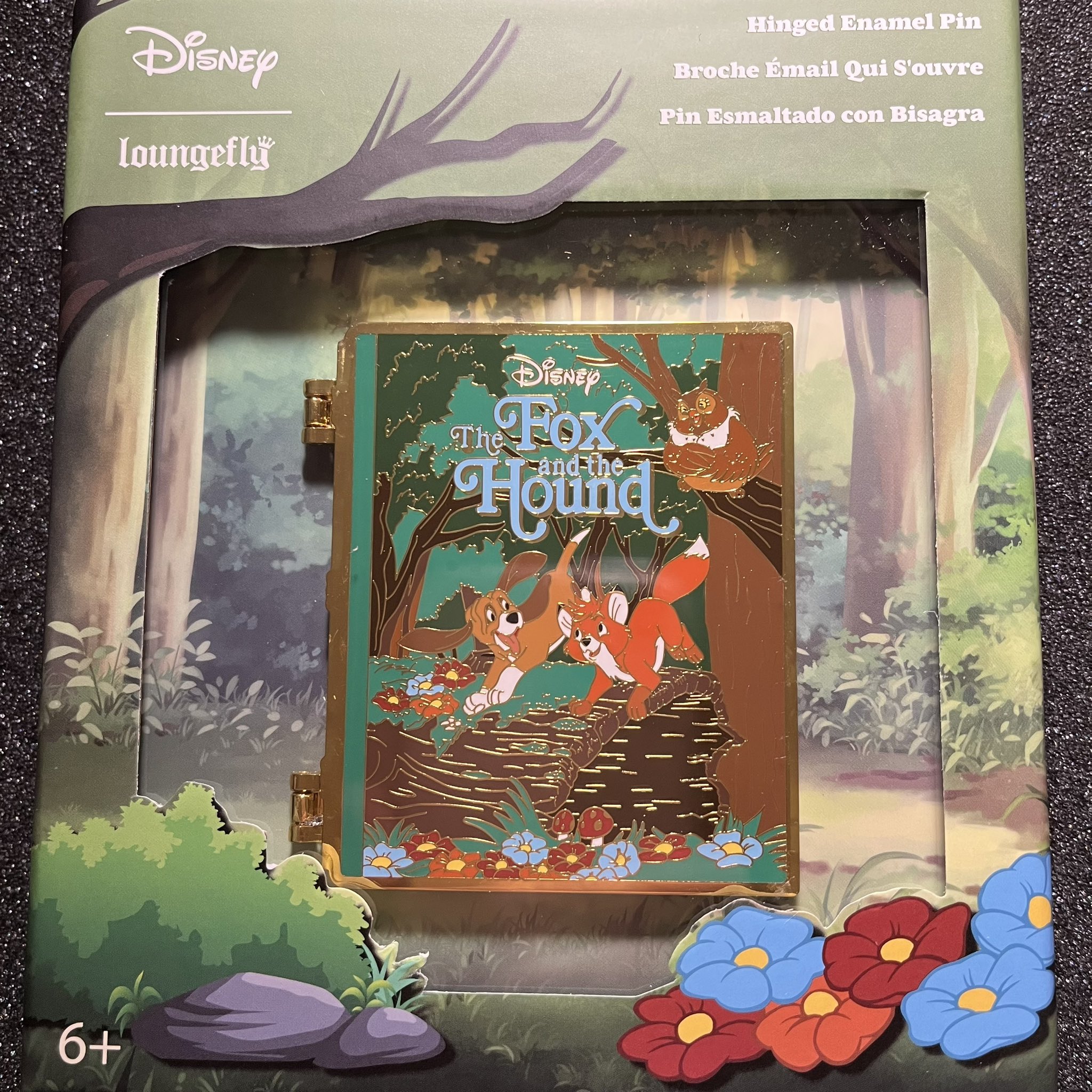 Disney Bambi Book Hinged Pin | Officially Licensed | Enamel