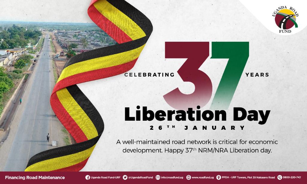 Happy #LiberationDayUG
 @KagutaMuseveni @HuduHussein @HonAniteEvelyn @NrmYouthleague @NRMOnline #NRMAt37 #NRMLiberationDay