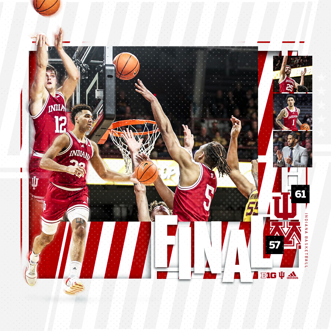IndianaMBB's tweet image. HOOSIERS WIN.