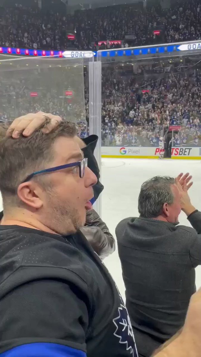 Dick_Lefty77's tweet photo. @Steve_Dangle Nice meeting you at the game tonight! Watched my gf's video when we got home and apparently captured this. Perfect encapsulation of an unexpected OT winner!! https://t.co/01CdUkw4iP